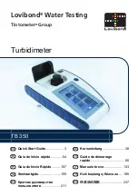 Предварительный просмотр 1 страницы Lovibond Tintometer TB 350 Quick Start Manual