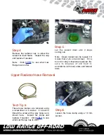 Preview for 4 page of Low Range Off-Road SER-CHK Installation Instructions Manual