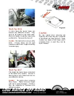 Preview for 14 page of Low Range Off-Road SER-CHK Installation Instructions Manual