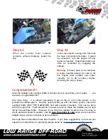 Preview for 19 page of Low Range Off-Road SER-CHK Installation Instructions Manual