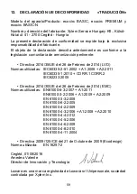 Preview for 59 page of Lowara ecocirc BASIC Installation And Operating Instructions Manual