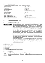 Preview for 68 page of Lowara ecocirc PRO 15-1/110 Installation And Operating Instructions Manual