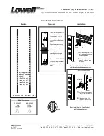 Lowell ACS1524-2C Series Installation Instructions предпросмотр