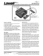 Предварительный просмотр 1 страницы Lowell ACSP2004-IG-GTF Manual