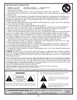 Preview for 2 page of Lowell MA30 Installation Sheet And Operators Manual