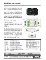 Preview for 1 page of Lowell MSM2 Manual