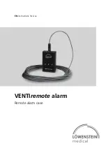 Предварительный просмотр 1 страницы Lowenstein Medical VENTIremote alarm Instructions For Use Manual