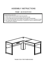 LOWES AK0100 Assembly Instructions Manual предпросмотр