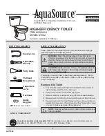 LOWES AquaSource T802 Installation Manual preview