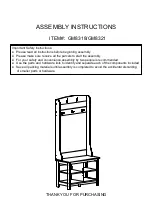 Предварительный просмотр 1 страницы LOWES GM8318 Assembly Instructions Manual