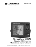 Lowrance Electronics GlobalMap 4800M Operation Instructions Manual предпросмотр