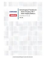 Lowrance Active Imaging 3-IN-1 Installation Manual предпросмотр