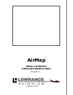 Lowrance AirMap Installation And Operation Instructions Manual предпросмотр