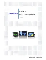 Lowrance ELITE Ti2 Installation Manual preview