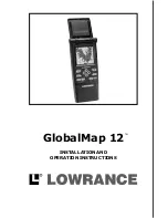 Предварительный просмотр 1 страницы Lowrance GlobalMap 12 Installation And Operation Instructions Manual