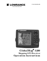 Lowrance GlobalMap 3200 Operation Instructions Manual preview