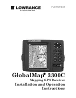 Preview for 1 page of Lowrance GlobalMap 3300C Installation And Operation Instructions Manual