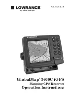 Предварительный просмотр 1 страницы Lowrance GlobalMap 3600C iGPS Operation Instructions Manual