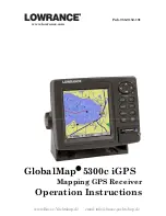 Preview for 1 page of Lowrance GlobalMap 5300C iGPS Operation Instructions Manual