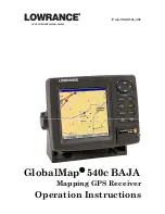 Предварительный просмотр 1 страницы Lowrance GlobalMap 540c BAJA Operation Instructions Manual