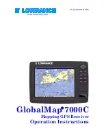 Lowrance GlobalMap 7000C Operation Instructions Manual preview