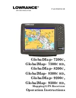 Lowrance GlobalMap 7200C Operation Instructions Manual предпросмотр