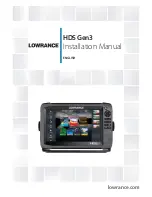 Предварительный просмотр 1 страницы Lowrance HDS-12 Gen3 Installation Manual