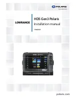 Lowrance HDS Gen3 Polaris Installation Manual preview