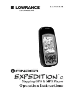 Preview for 1 page of Lowrance iFINDER Expedition C Operation Instructions Manual