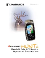 Предварительный просмотр 1 страницы Lowrance iFINDER Hunt Operation Instructions Manual