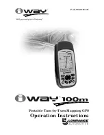 Lowrance iWAY 100M Operation Instructions Manual preview