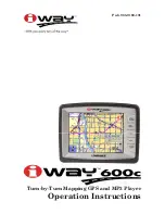 Preview for 1 page of Lowrance iWAY 600C Operation Instructions Manual