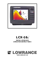 Lowrance LCX-16CI Installation And Operation Instructions Manual preview
