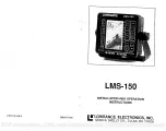 Lowrance LMS-150 Installation And Operation Instructions Manual preview