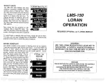 Предварительный просмотр 49 страницы Lowrance LMS-150 Installation And Operation Instructions Manual