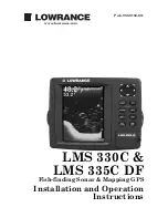 Lowrance LMS 330C Installation And Operation Instructions Manual preview