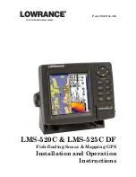 Lowrance LMS-520C Installation And Operation Instructions Manual preview