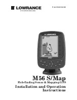 Lowrance M56 S/Map Installation And Operation Instructions Manual preview