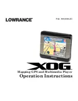 Preview for 1 page of Lowrance Mapping GPS & MP3 Player Operation Instructions Manual