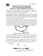 Lowrance Speed Sensor Installation Instructions preview