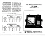 Preview for 1 page of Lowrance X-15A Installating And Operation Manual