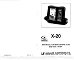 Lowrance X-20 Installation And Operating Instructions Manual preview