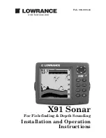 Lowrance X91 Installation And Operation Instructions Manual preview