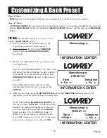 Предварительный просмотр 21 страницы Lowrey Encore A200 Owner'S Manual