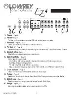 Предварительный просмотр 8 страницы Lowrey EZ4 Virtual Orchestra Owner'S Manual