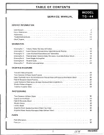 Предварительный просмотр 2 страницы Lowrey Genie 44 Service Manual