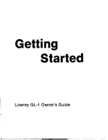 Предварительный просмотр 6 страницы Lowrey Genie GL-1 Owner'S Manual