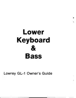 Предварительный просмотр 11 страницы Lowrey Genie GL-1 Owner'S Manual