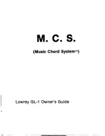 Предварительный просмотр 14 страницы Lowrey Genie GL-1 Owner'S Manual