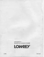 Preview for 97 page of Lowrey GX G-400 Owner'S Manual